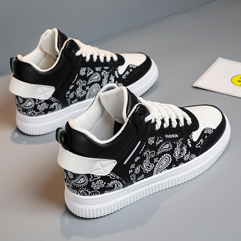 Brand Mens High Top Casual Sneakers Basketball Shoes Trendy Boys Non-Slip Sports Shoes Outdoor Training Athletic Tennis Shoes