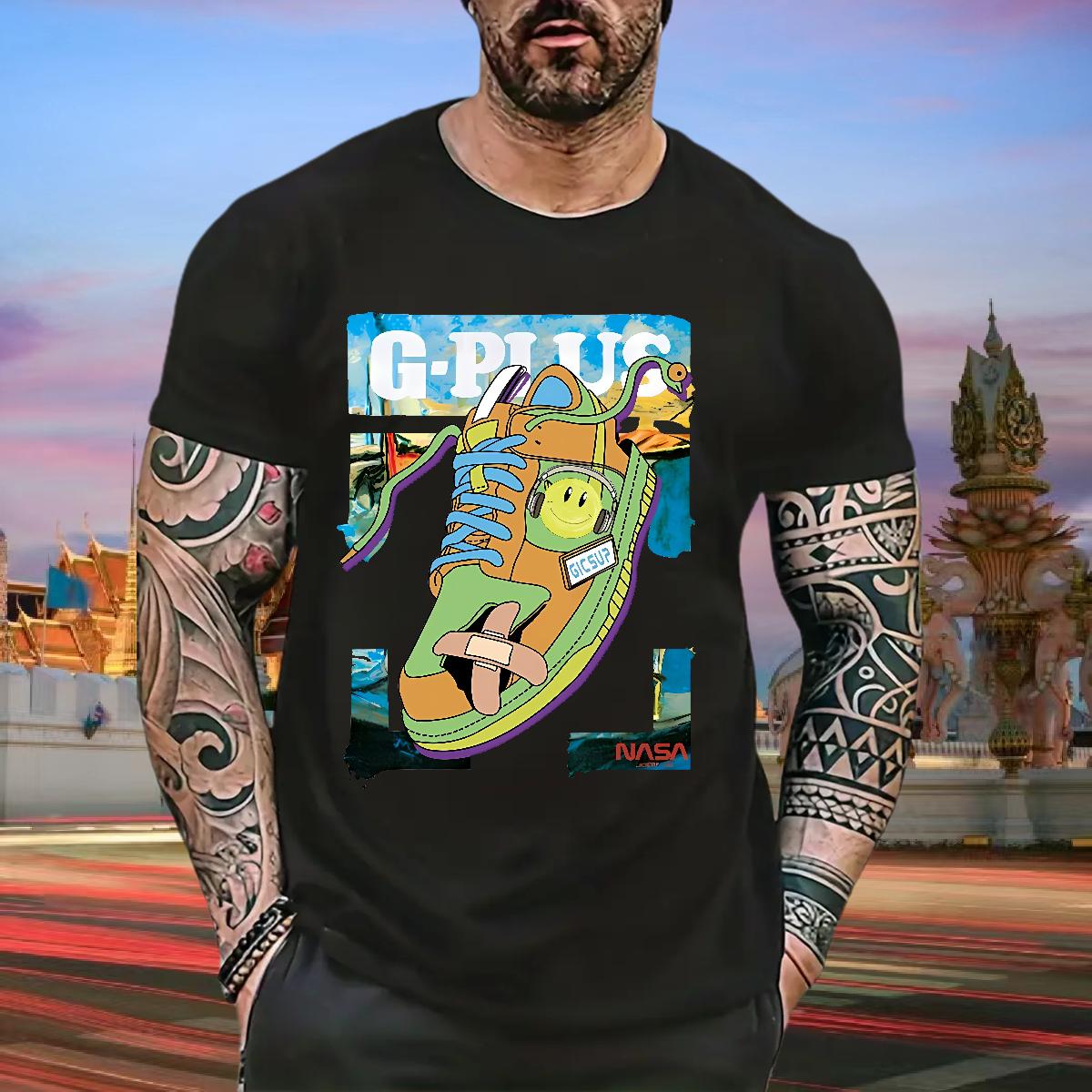 Popular Men Clothes T-Shirt Round Neck Short Sleeve Sport T Shirts Men Skull Classic Casual Top Tees