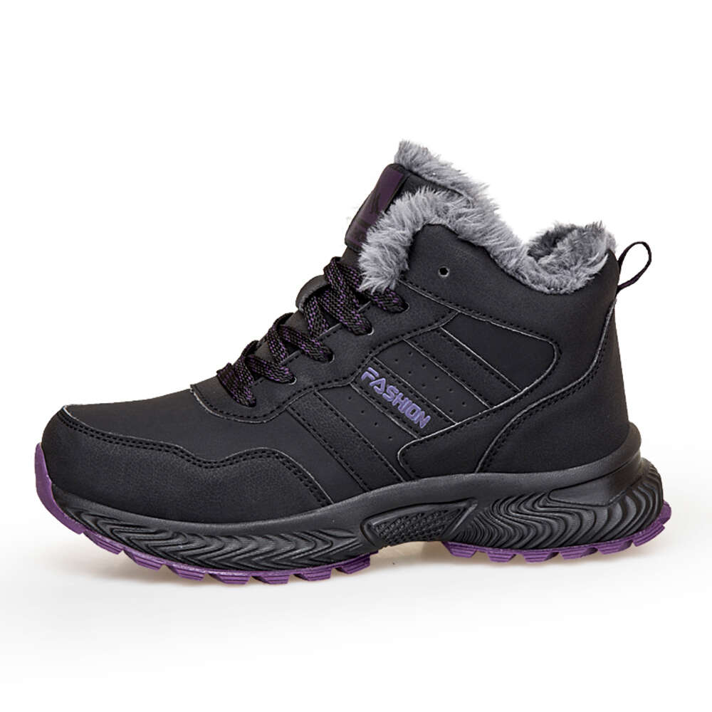 New design outdoor hiking winter warm sports cotton shoes plus cashmere walking men's snow boots