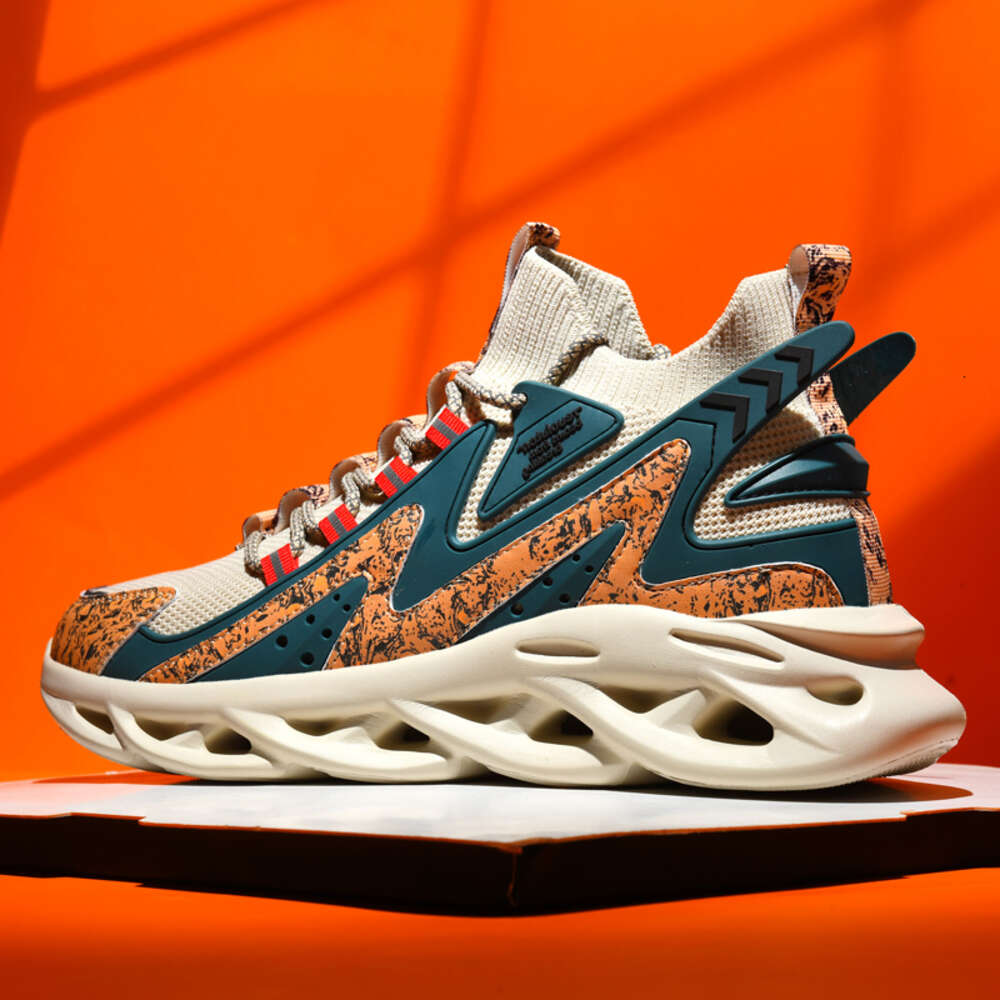 New fashion men's walking new shees non-slip sports hot selling outdoor basketball shoes