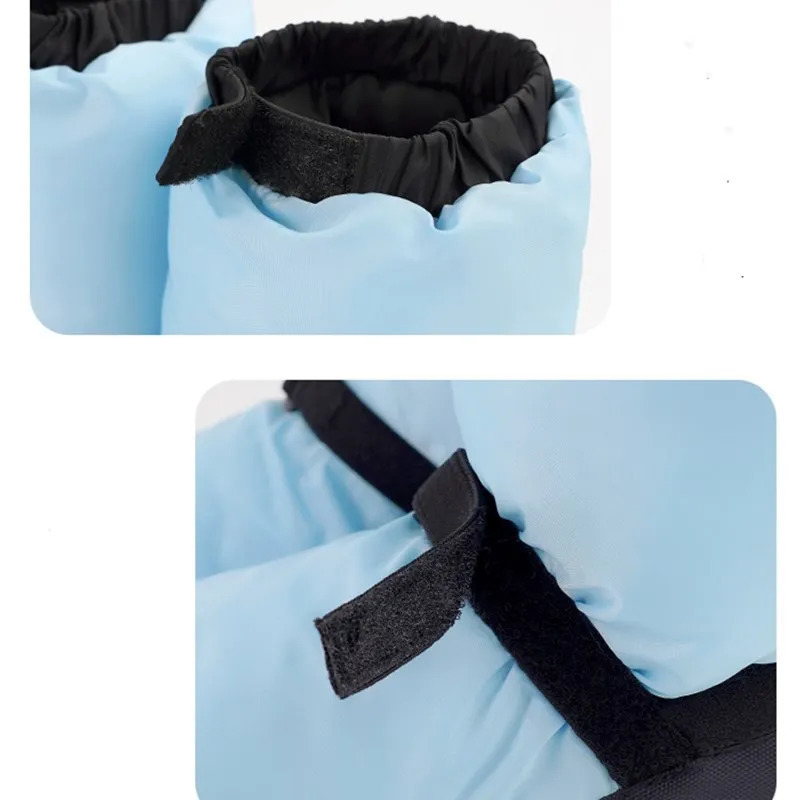 Womens warm Bootie Slipper dance shoes with Velcro straps special warm PVC outsole winter training shoes large-sized 240611