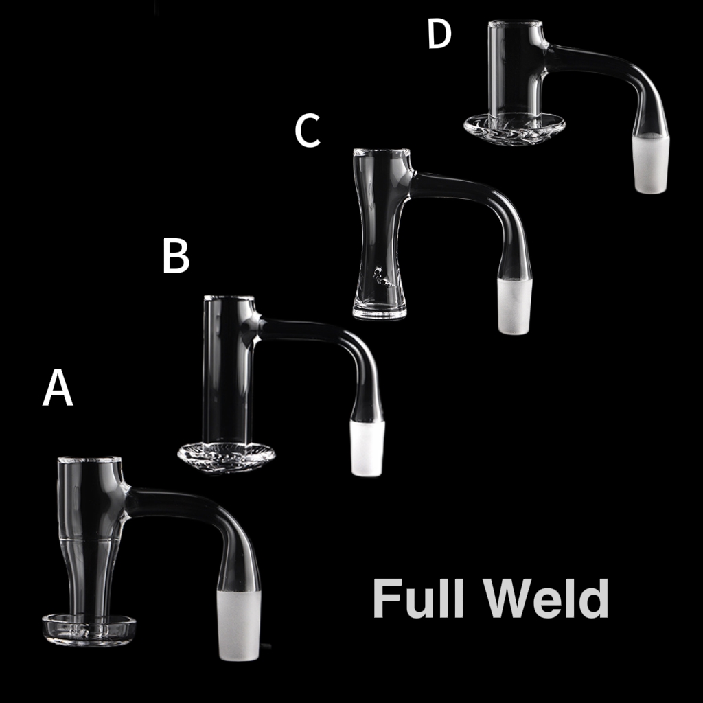 New Pattern Beveled Edge Quartz Banger 10mm 14mm 18mm Male Female 45/90 degrees High Quality Handmade Quartz Banger Nails