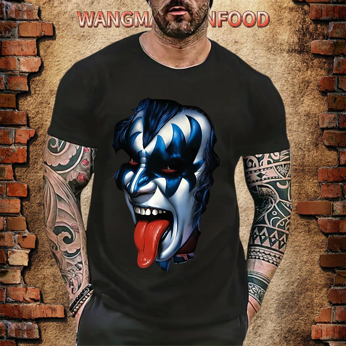 Popular T Shirts Men Anime Printing Street Round Neck Short Sleeve Men Tshirts Stylist DIY Printed Wear