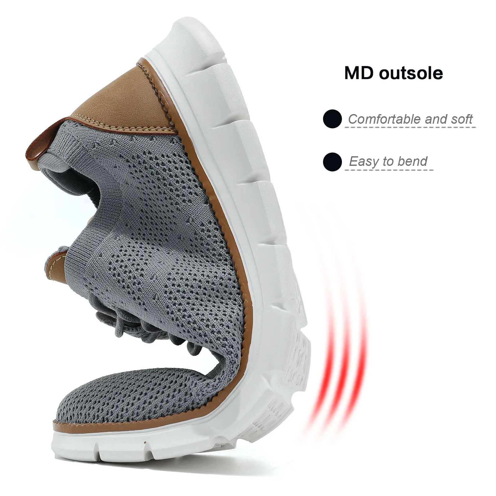 Mens mesh casual sports shoes lightweight and breathable dress shoes comfortable walking Oxford shoes trainer 240611