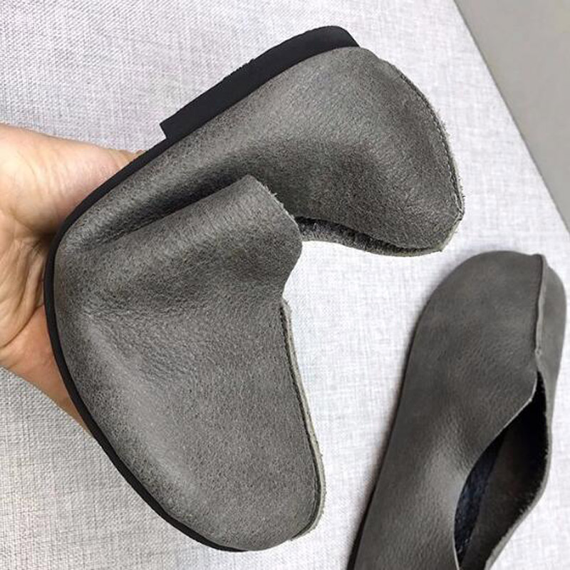 Moccasins Mother Loafers Soft Ballet Flats New Shallow Handmade Retro Casual Female Comfortable Genuine Leather Shoes