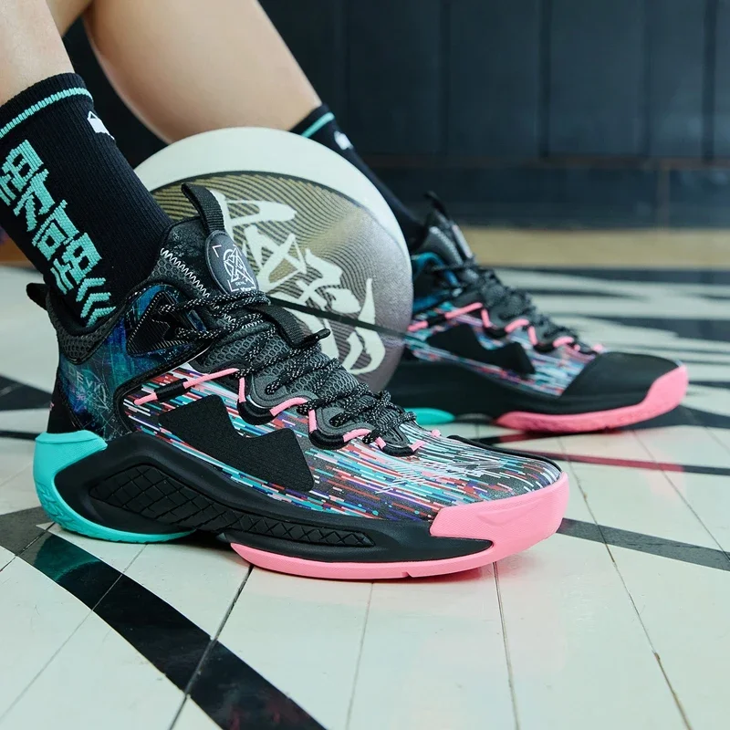 Xtep Raid Men's Basketball Shoes High Top Men Sneaker Antiskid Wear-resistant Student Sports Shoes Training Outdoor 879219120555