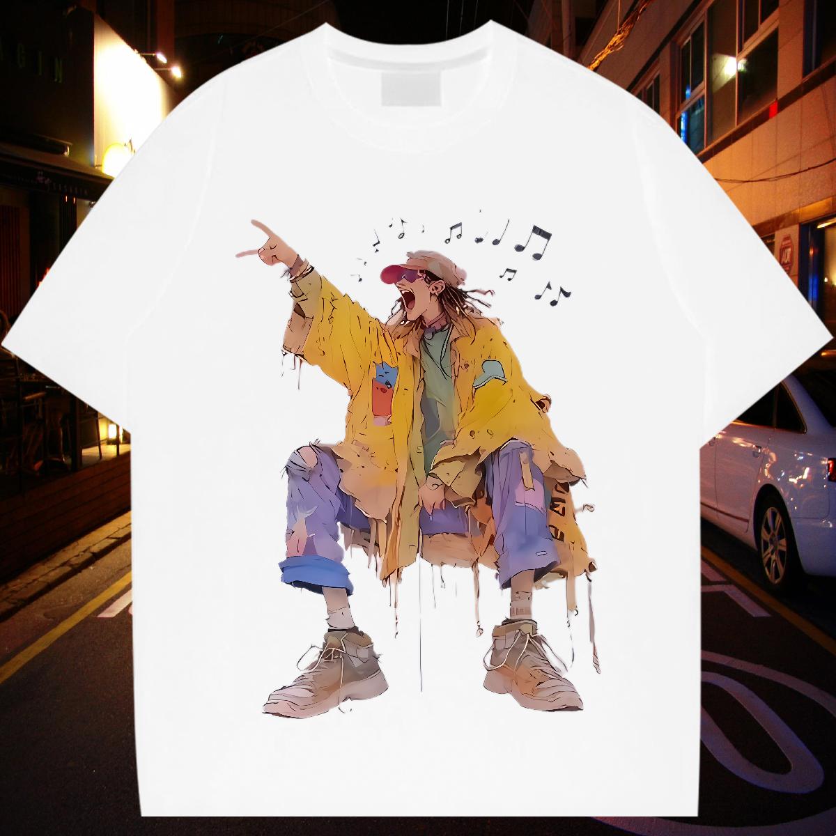 Wholesale T shirt Custom Print Plus Size Tshirts Daily Wear Crew Neck Cotton Unisex Top Tees