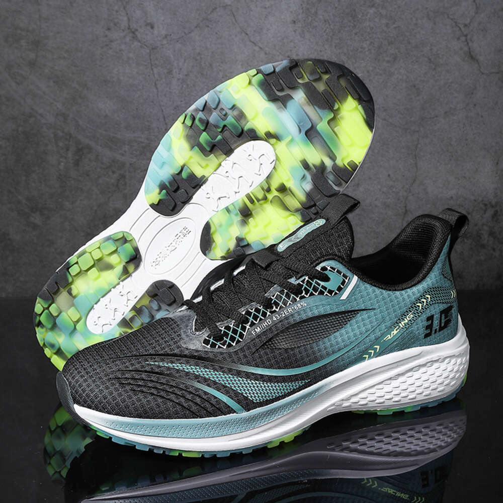 Ultra light rebound jelly shaped rubber bottom Custom Unisex Anti slip breathable men sneaker women running shoes