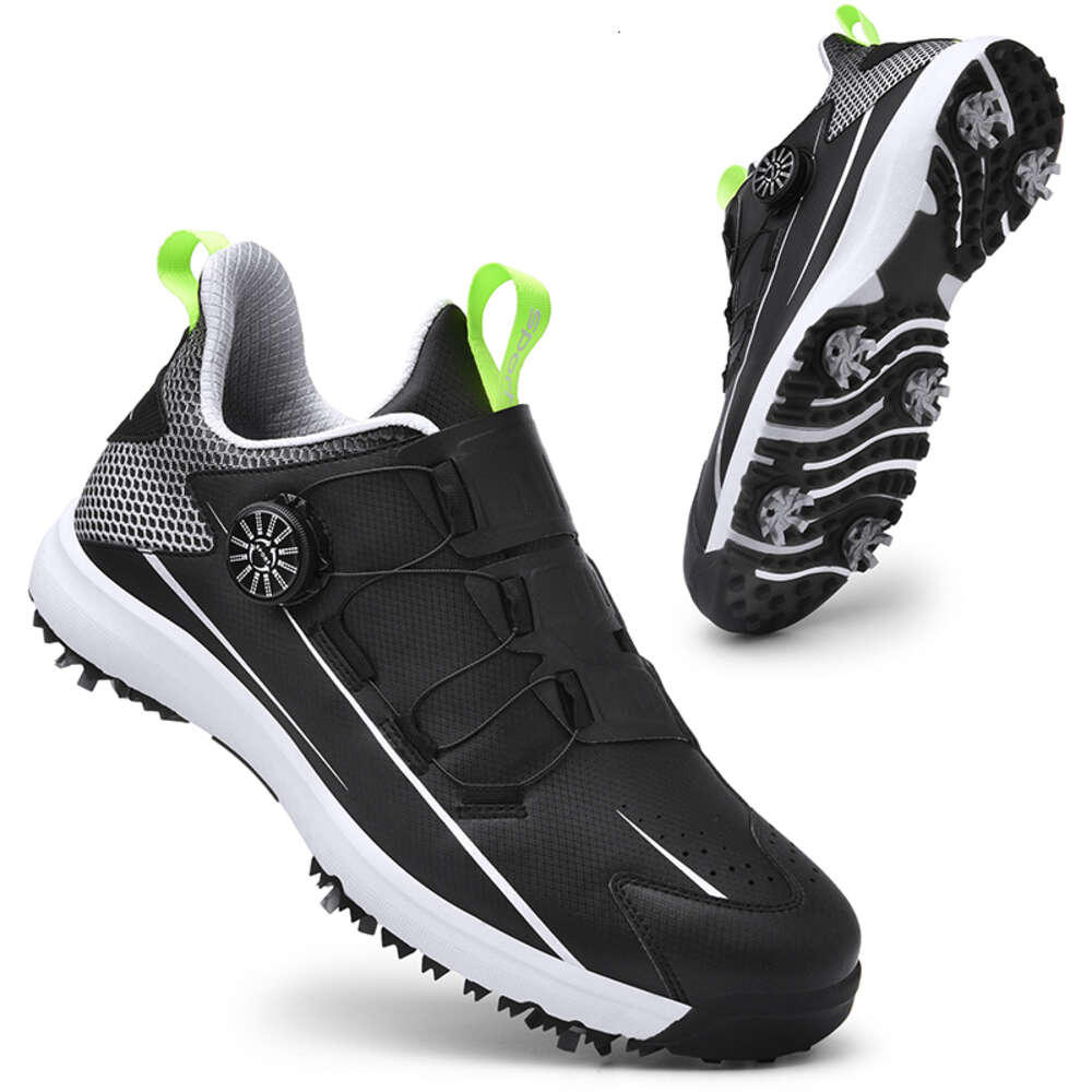 2023 New Arrived Mens Waterproof Golf Sneakers Men Outdoor Golfing Spikes Shoes