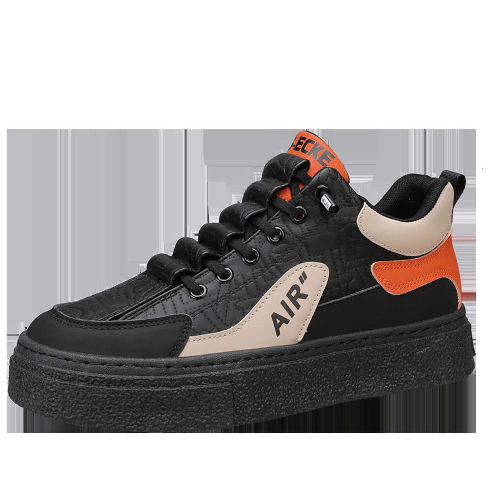 2024 New casual Fashion walking style shoes Leather men's sneakers