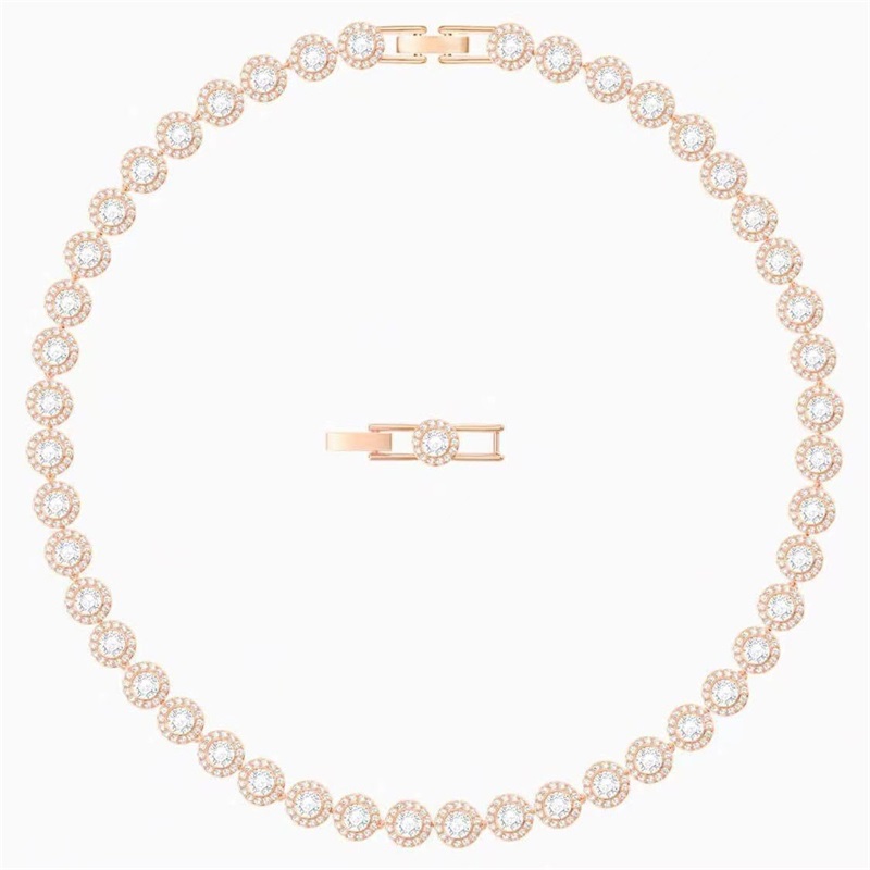 Dia necklace for woman angelic bracelet designer AAA beads moissanite pendant jewelry plated gold bracelets necklaces zl212