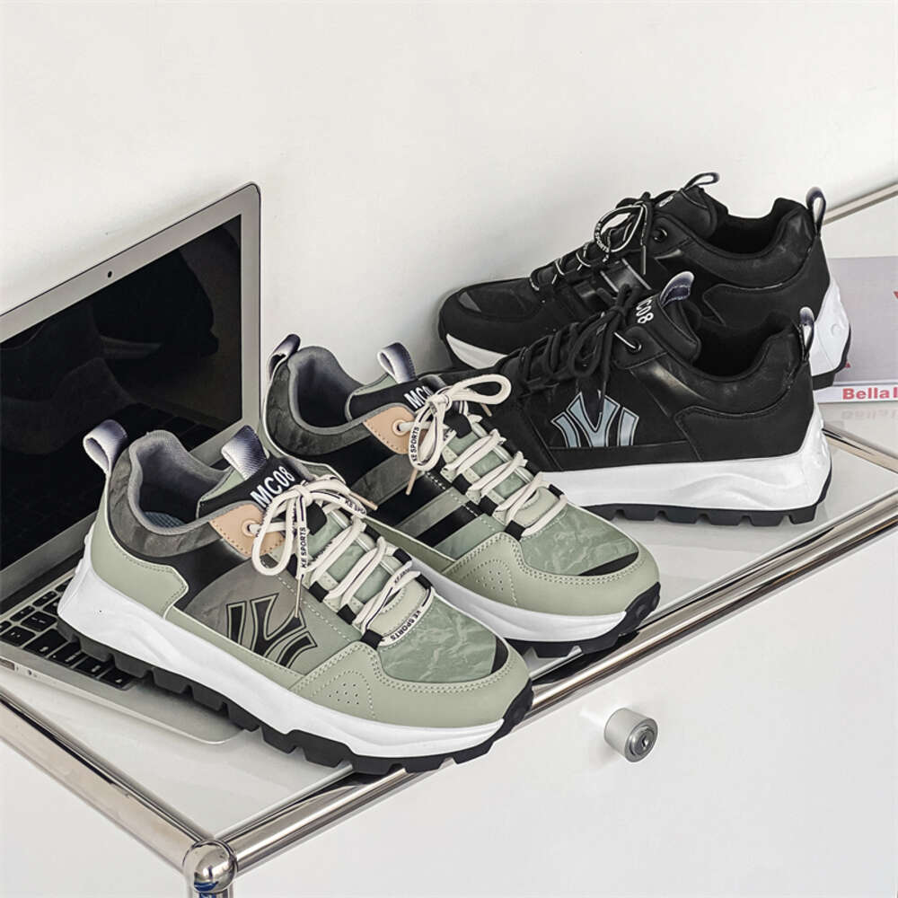 2024 spring new fashion thick soled old Gan comfortable mesh men's sports shoes
