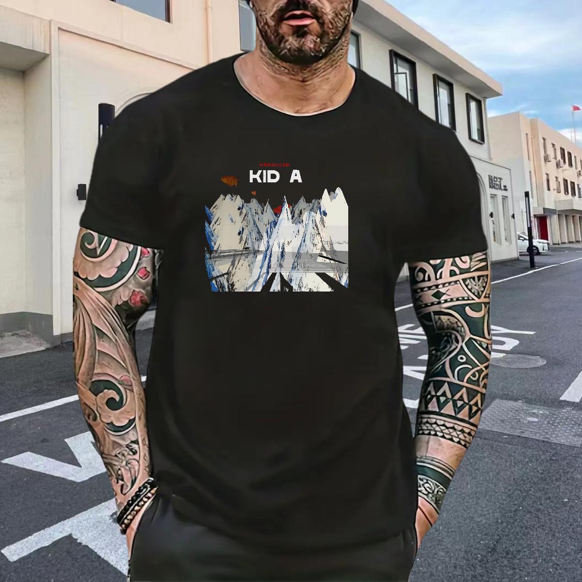 2024 DIY T Shirts Men Customized Print Men Clothes T-Shirt Outdoor Breathable Crew Neck Cotton Cool Design Tee Shirt