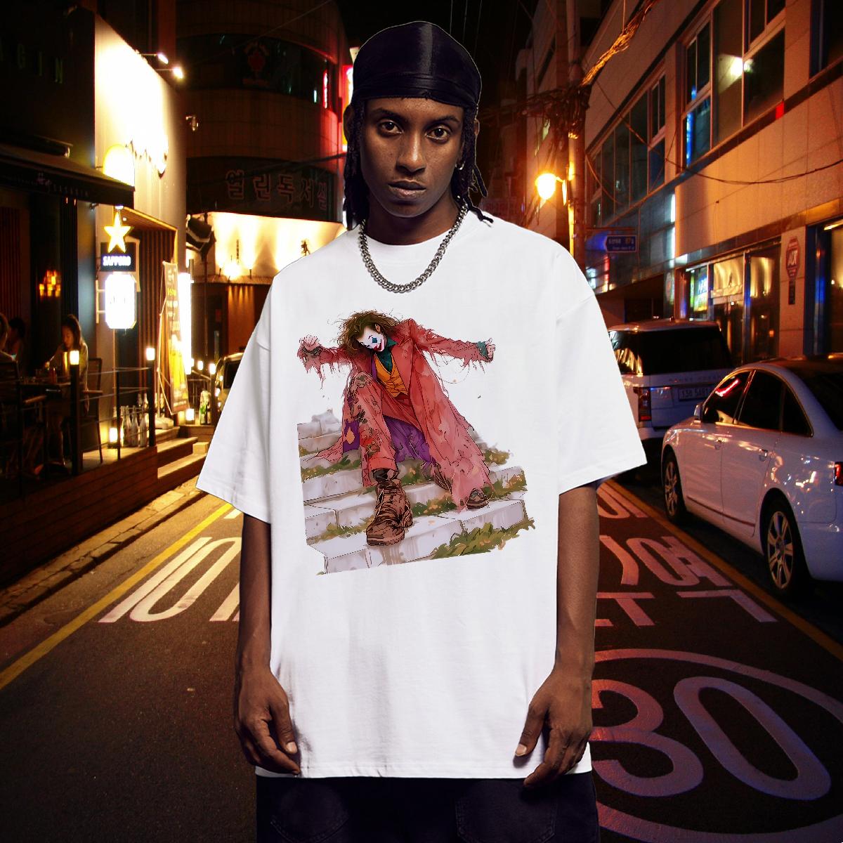 New T shirt Custom Print Plus Size Men Tshirts Street wear Hip Hop Crew Neck Cotton Popular Tops