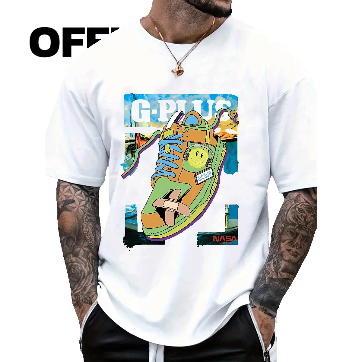 Fashion T Shirt For Man Customized Print Sport Men Tees Breathable Crew Neck Cotton Popular