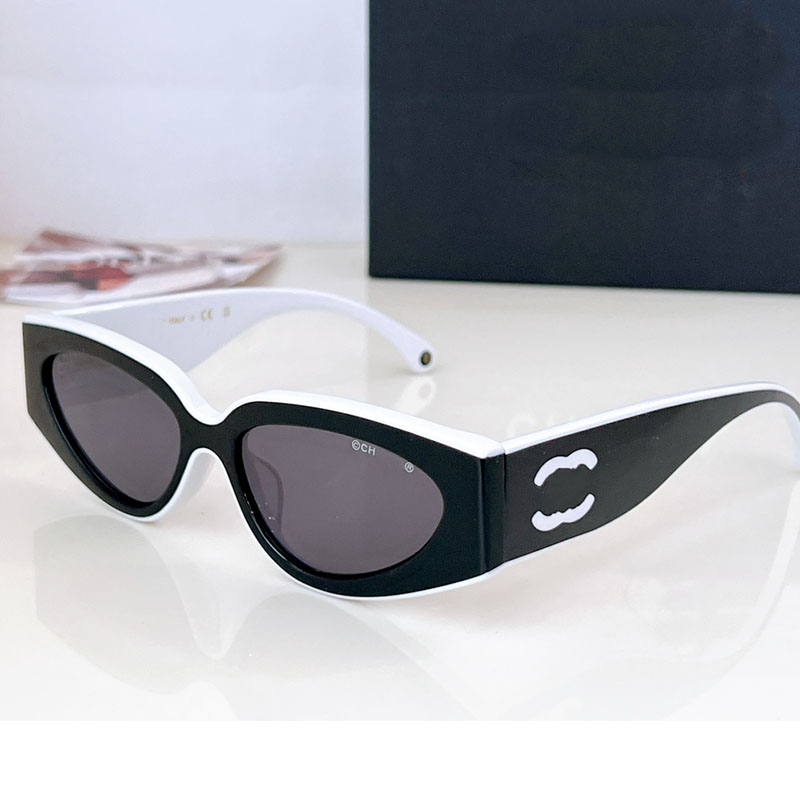 Designer Sunglasses CH6057 Oval Glasses Purity Design Multifunction Rimless Sunglasses Driving Travel Shopping Beachwear good