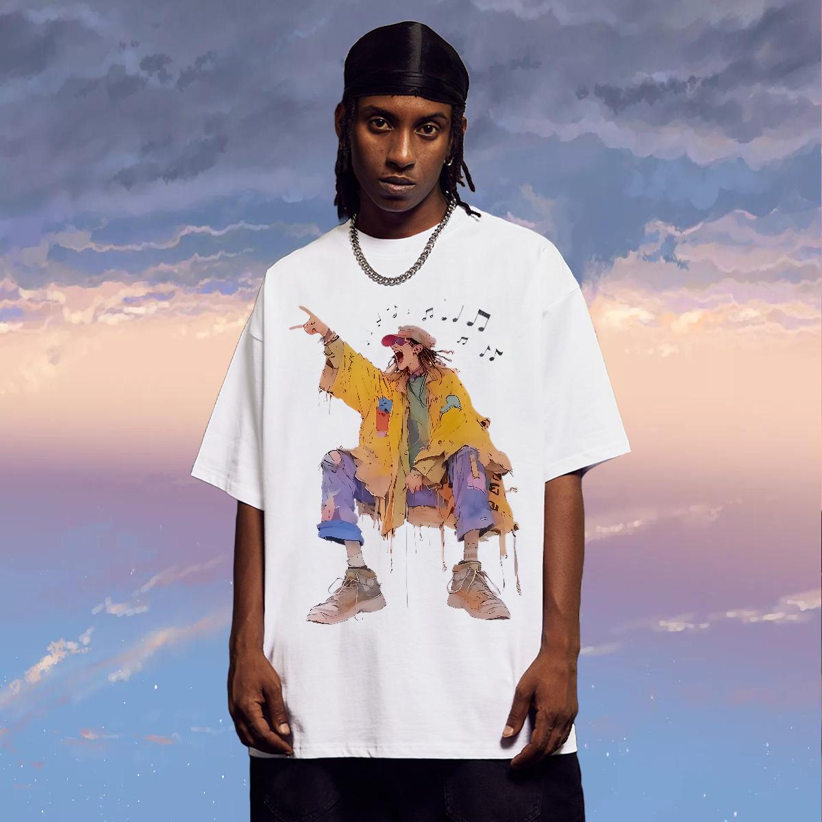 Fashion Design Men T Shirts Cartoon Printing S-3XL Mens Tshirts Sport Breathable Short Sleeve High Quality Tee Shirt