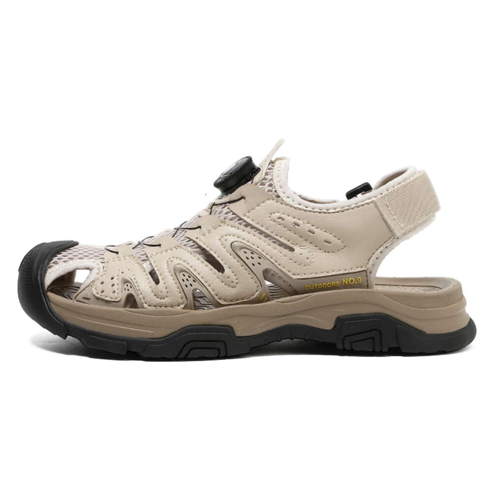 Summer Outdoor Beach Slippers Sport For Men Breathable Dry and Wet Non-slip Anti-collision Toe Sandals