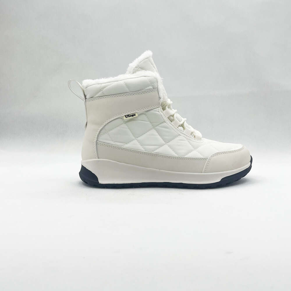 Customized outdoor lace-up snow for Women waterproof winter casual Long fuzzy warm women's boots