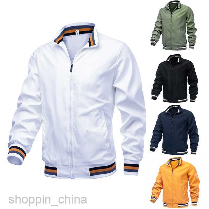 Men's Jackets Coats New casual jacket men spring and autumn sports solid color male coat men