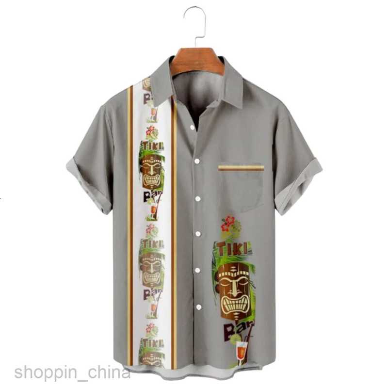 Men's Casual Shirts Summer male cardigan men 3D digital printed shirt man casual shirt short sleeved shirt tops