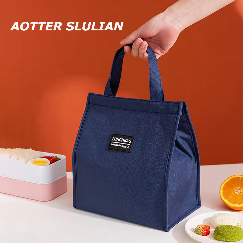 DHwanglijia Portable Oxford Bags Fresh Cooler Pouch For Office Students Convenient designer bag Lunch Box Tote Couples Blue Pink Food Container Bag