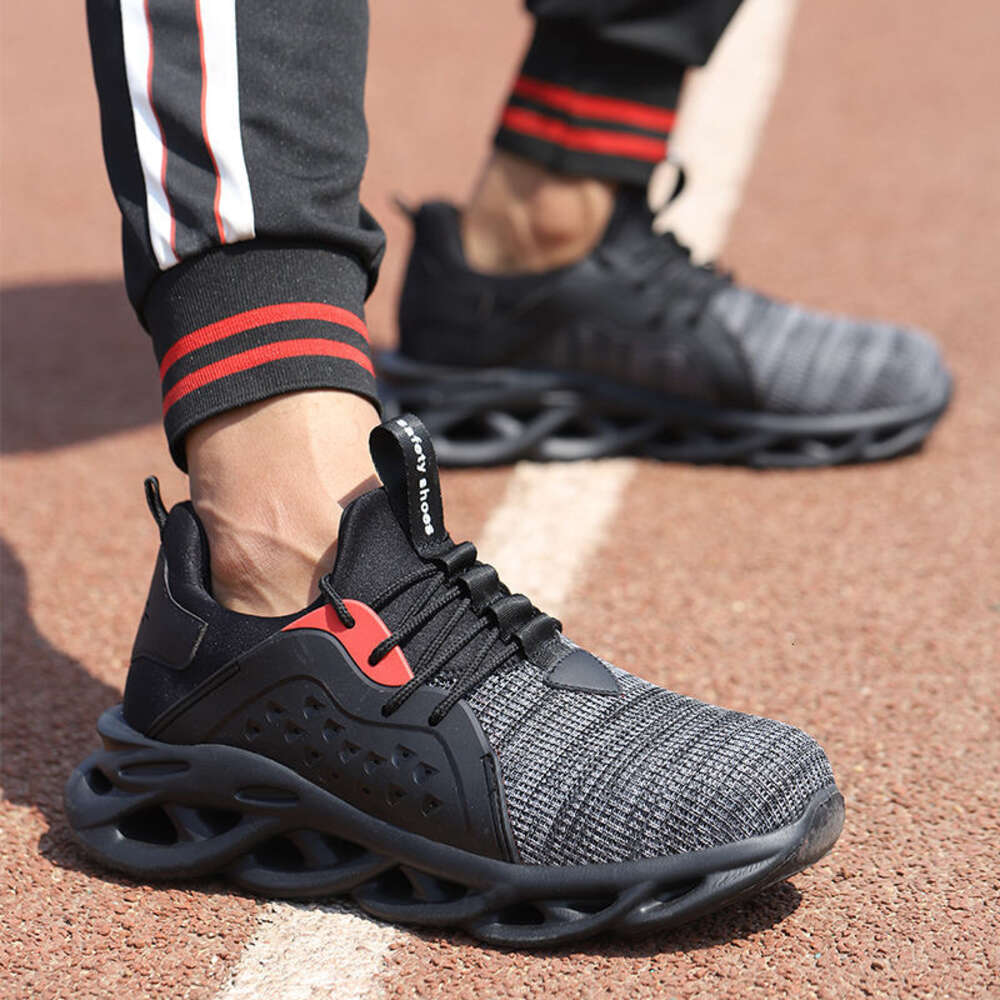 Hot selling steel toe lightweight men's safety industrial breathable work sports shoes