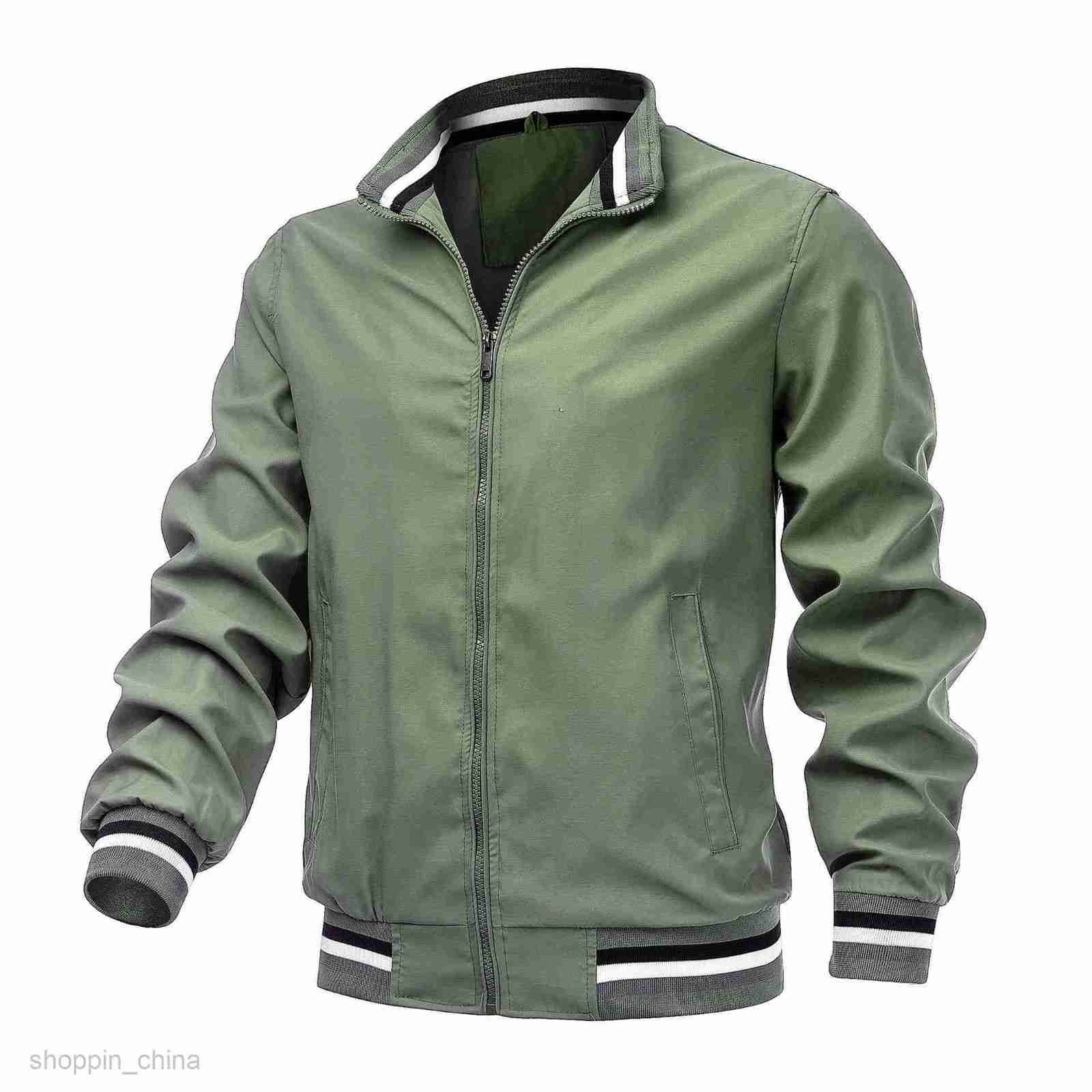 Men's Jackets Coats New casual jacket men spring and autumn sports solid color male coat men