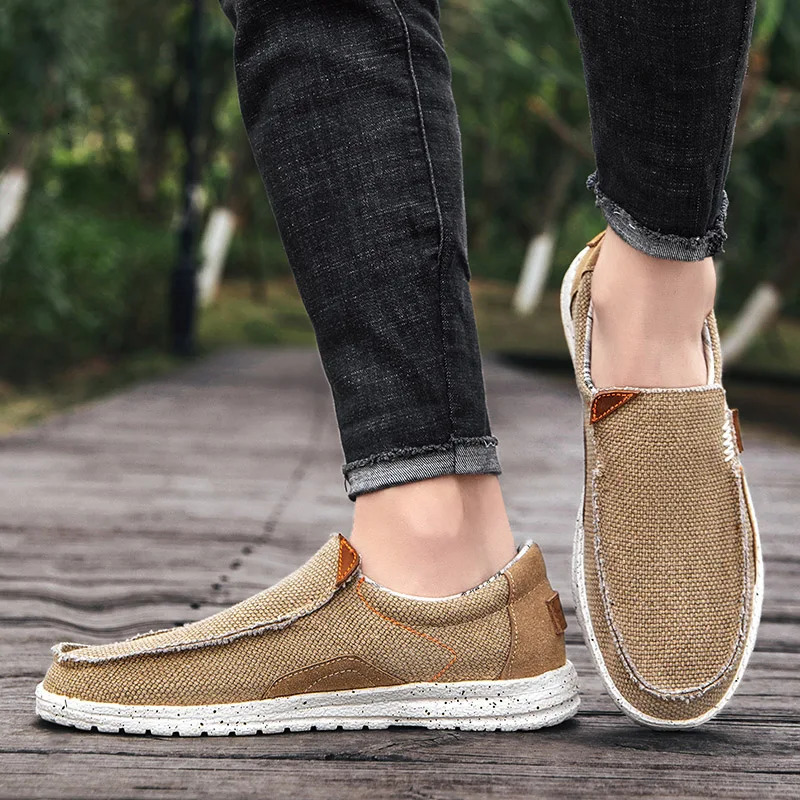 Soothing Breathable Canvas Shoes Mens Slippers Slippery Fashion Sports Shoes Comfortable Casual Shoes Lightweight Apartment Mens Walking Zapatos 24061