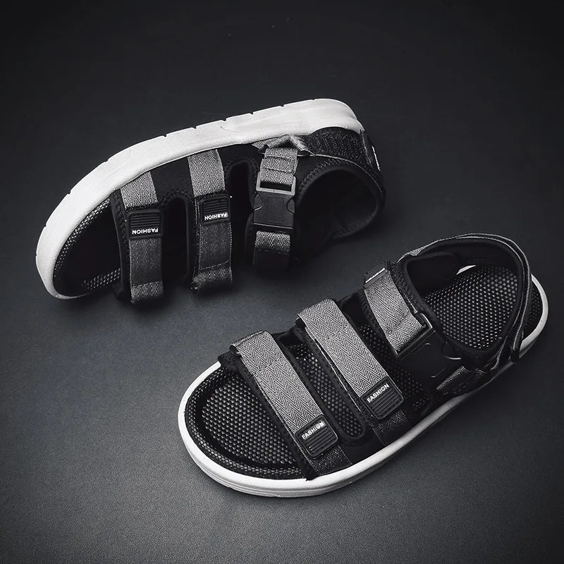 Mens Summer Single Shoes Beach Sandals Men Outdoor Slippers Wear-Resistant Non-Slip Sports Flat Sandals Sandalias Hombre 240612