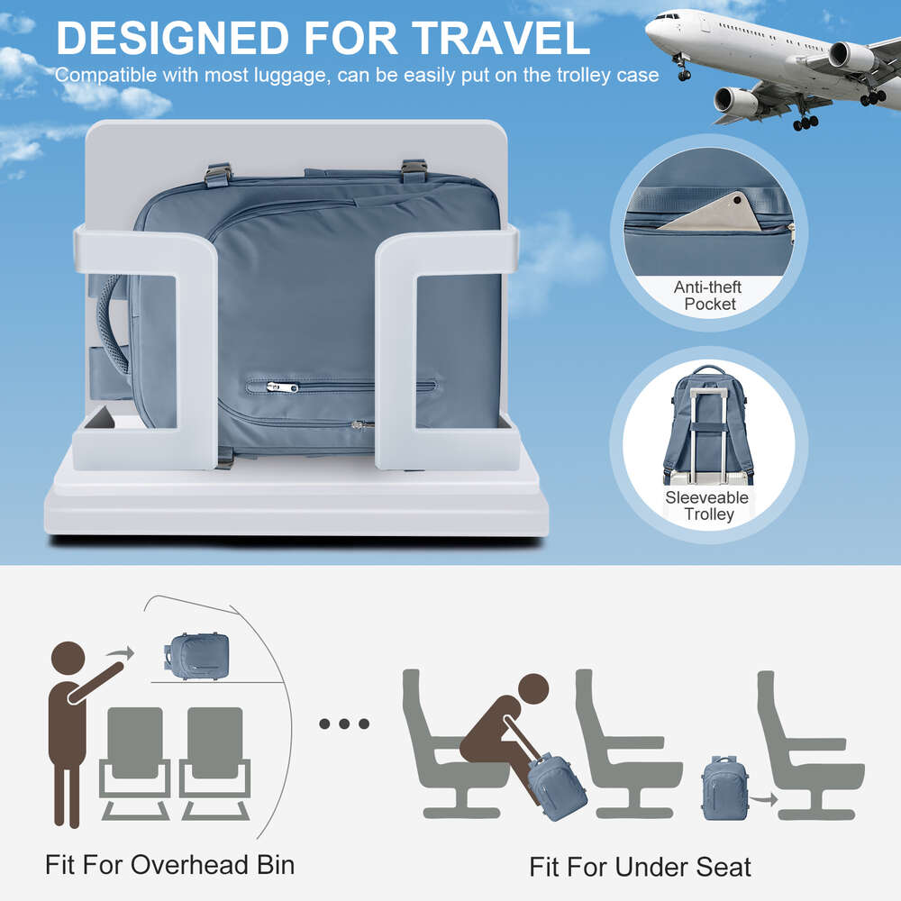 Bag Laptop Travel for Women Large Capacity Easyjet Carry-Ons 45x36x20 Ryanair 40x20x25, Men's Cabin Backpack H6.13#75 ddmythur