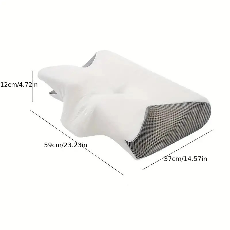 Butterfly Sleep Memory Neck Pillow Slow Rebound Comfortable Memory Foam Sleep Pillow Cervical Orthopedic Neck Massage Bed Pillow 240531