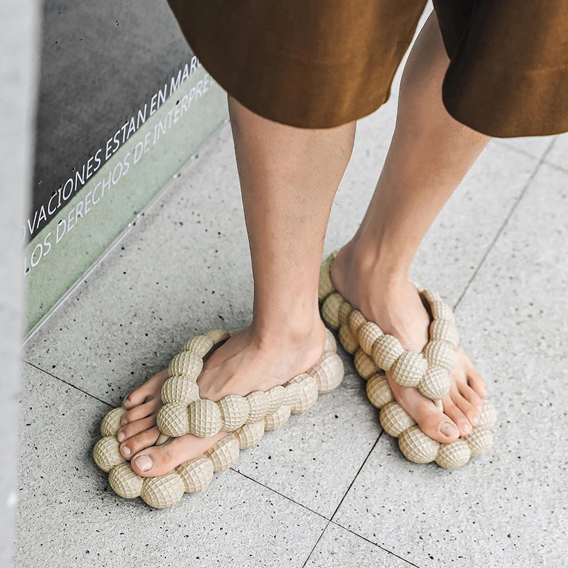 Fashion Mens Summer Shoes Soft Beach Men Flip-flops Simple Male Slippers Outdoor Casual Sandals Versatile Half Drag andal Male 240613