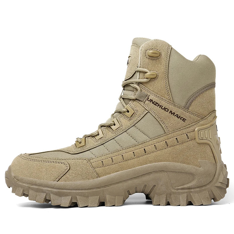 Mens Desert Combat Boots Outdoor Nonslip Tactical Hiking Ankle Hunting Shoes Work Safty Men Botines Zapatos 240612