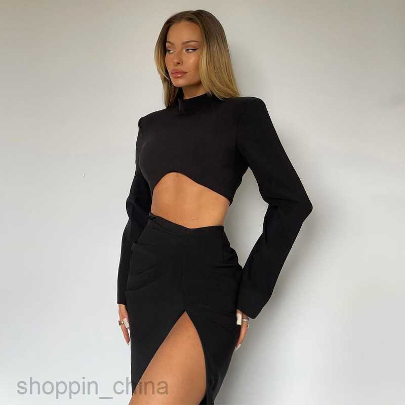 Two Piece Dress Sets Feng Summer New Fashion Casual T-shirt Sexy Split Skirt for Women