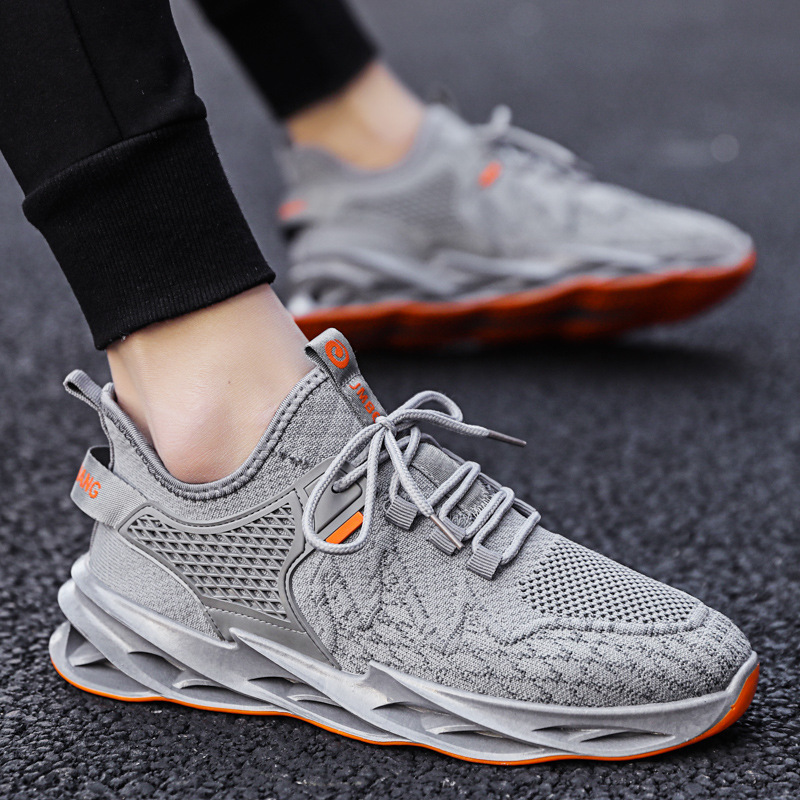 Sneakers Casual Black Grey Sports Shoes Comfortable Trainers Men Breathable Sneaker