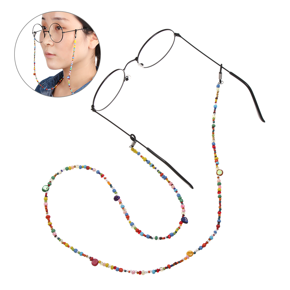 1Pcs 60/70/76CM Reading Glasses Chain for Women Shell Beads Sunglasses Cords Beaded Eyeglass Lanyard Hold Straps Glasses Rope