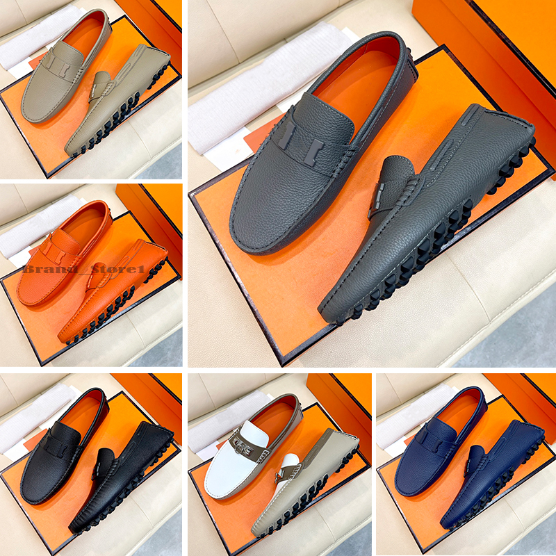 Designer Men High Quality Loafers Casual Dress Shoes Leather Suede Flats Fashion luxurious Men Dress Shoes Male Driving Shoes With box Size 38-45