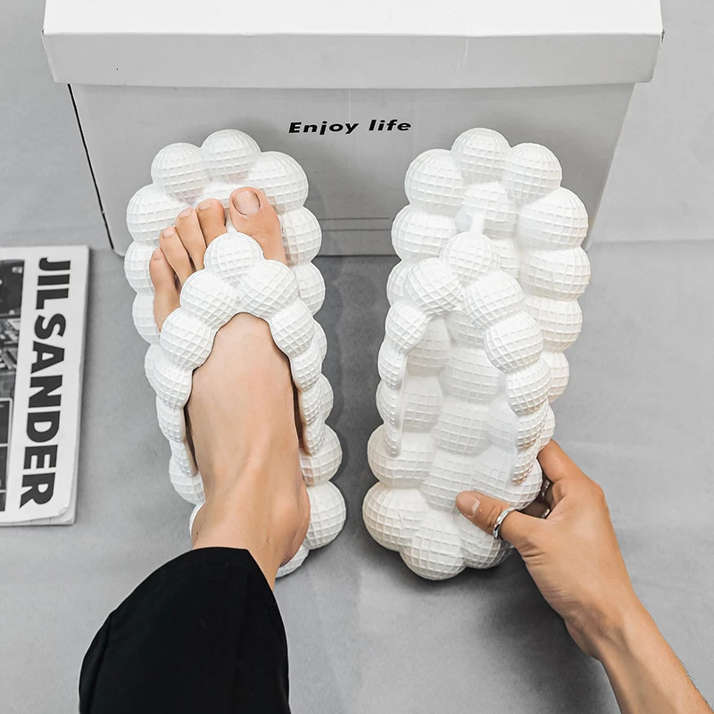 Fashion Mens Summer Shoes Soft Beach Men Flip-flops Simple Male Slippers Outdoor Casual Sandals Versatile Half Drag andal Male 240613