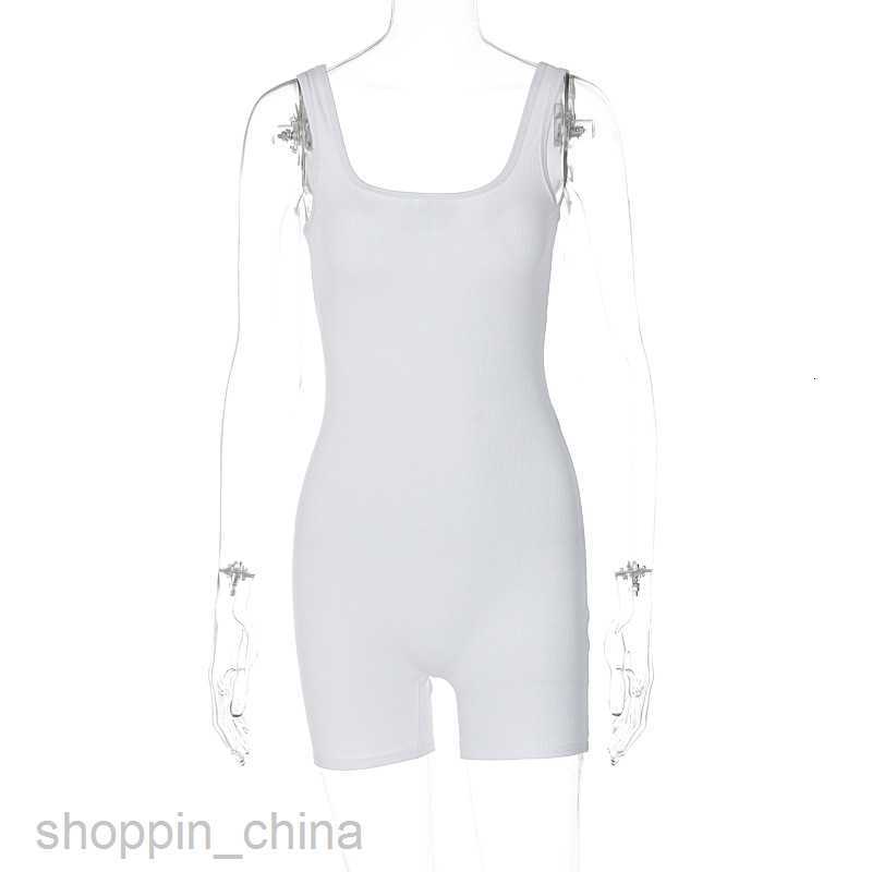 Women's Jumpsuits Rompers Feng Spring Women's New Fashion Solid Color U-neck Slim Fit and Slim Back jumpsuit