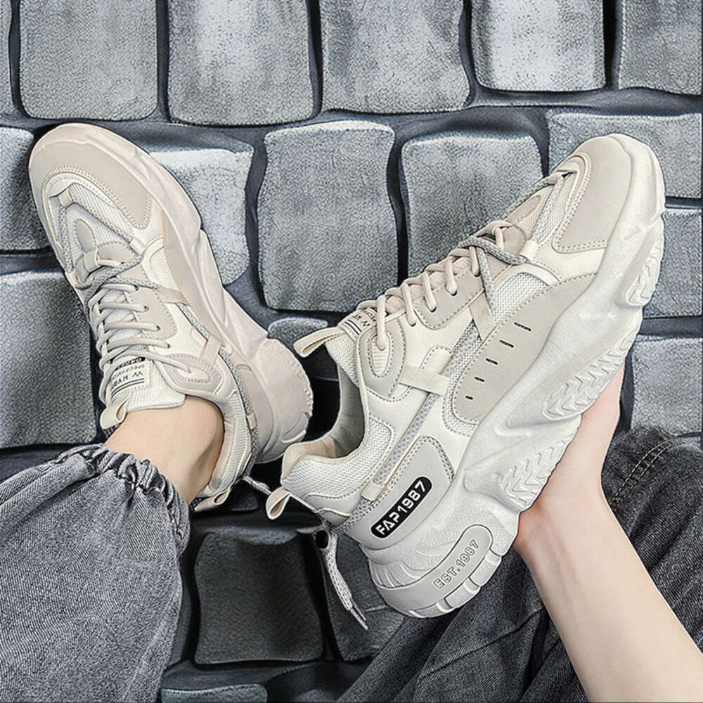 Fiess Walking Outdoor Comfortable Breathable Men's Casual Sports Chunky Shoes for Men