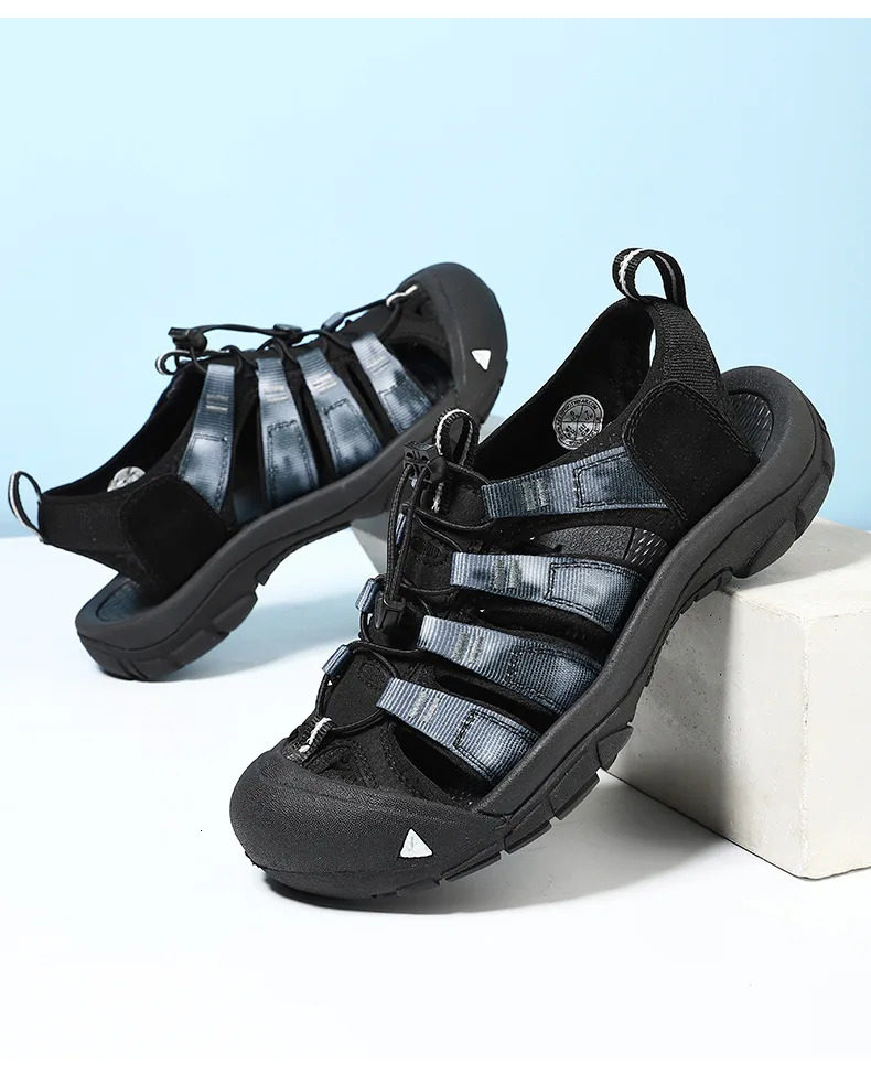 Women Mesh Sandals Summer Classic Mens Outdoor Sandals Soft Comfortable Beach Sandals Slippers Men Shoes Large Size 36-46 240612