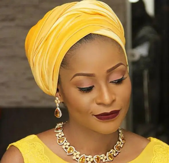 Candy Color Headwear Velvet Headwrap African Head Wrap Tie Scarf Twist Hair Band Turban Bandana Bandage Hijab Hats 240603