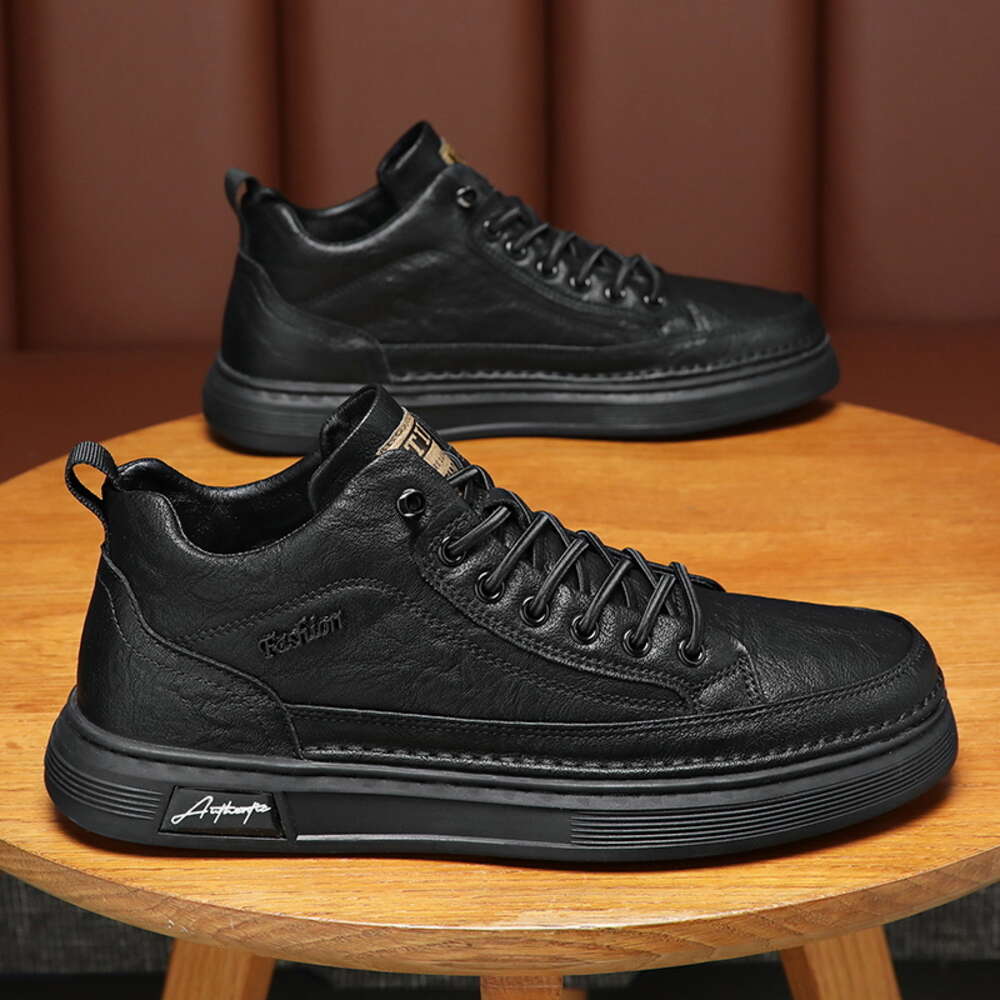 Trending Men's Sports Running Shoes Fashion Casual Sneakers with PU Leather Trainers for Walking Style