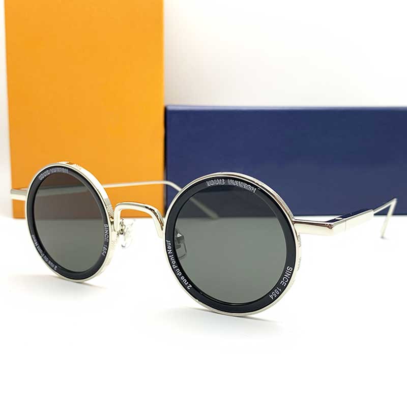 Luxury Designer Women Round Metal Sunglasses Z2223U Men Titanium Metal Pilot Sunglasses Black Silver Anti Radiation Lens Fashion Ladies sunglasses Z2213U