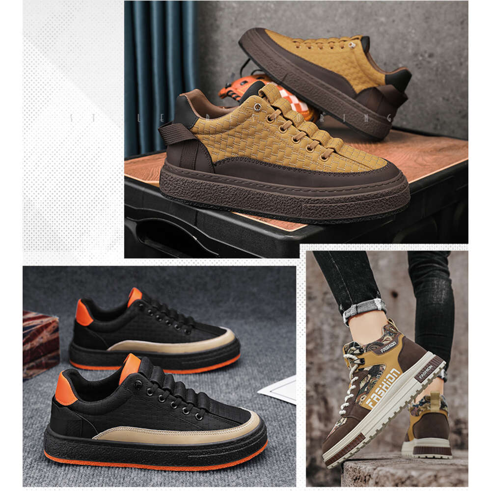 18 Special offer store Four Seasons leather men's with low top board shoes