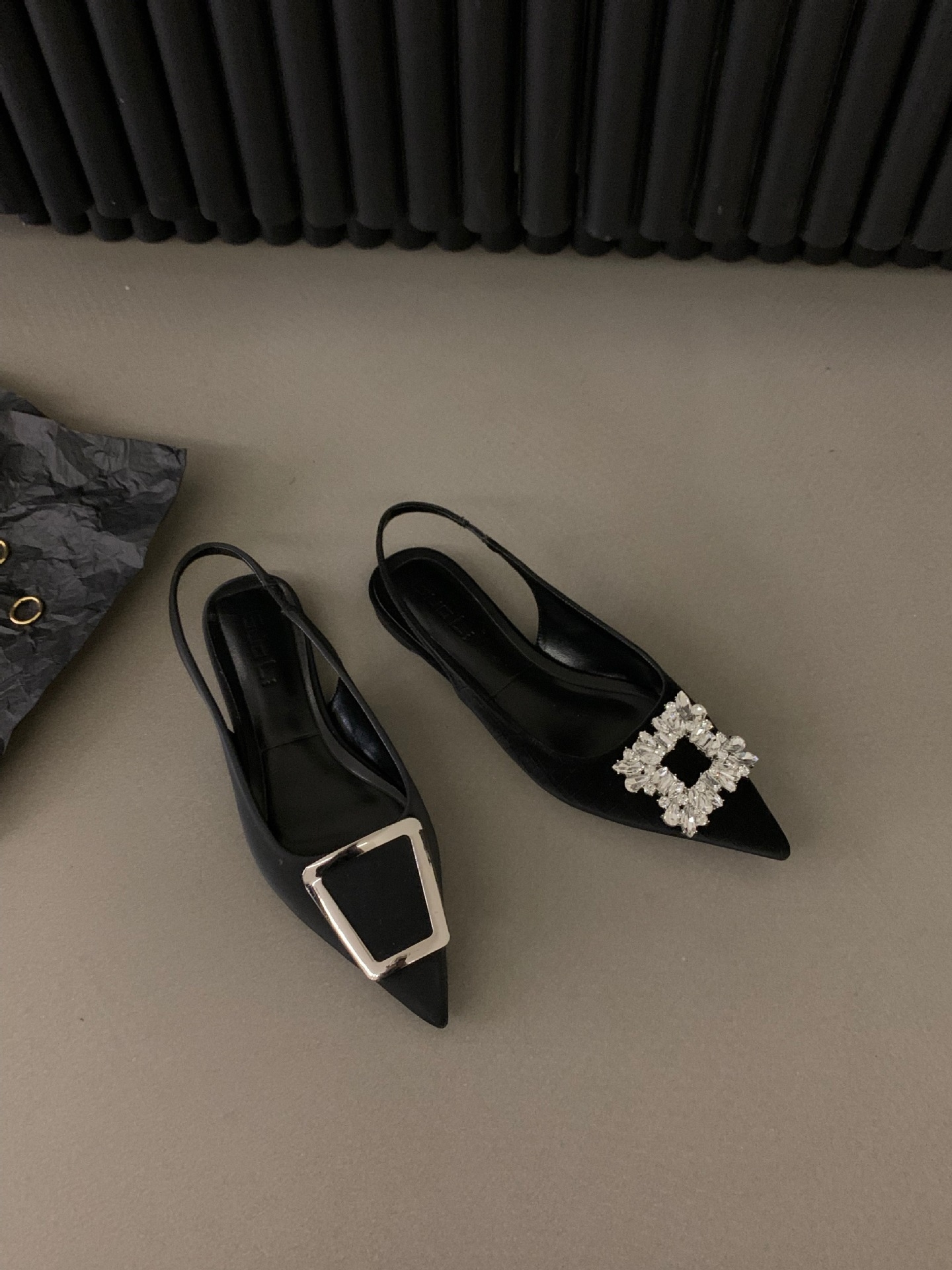 Women's Shoes New Design Heighten Breathable Gentle Casual Style Pointed Toe Triple Black Free shipping