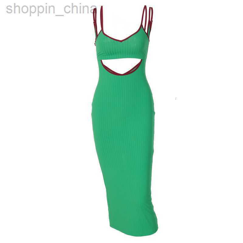 Basic Casual Dresses summer new split hollow suspender backless dress for women