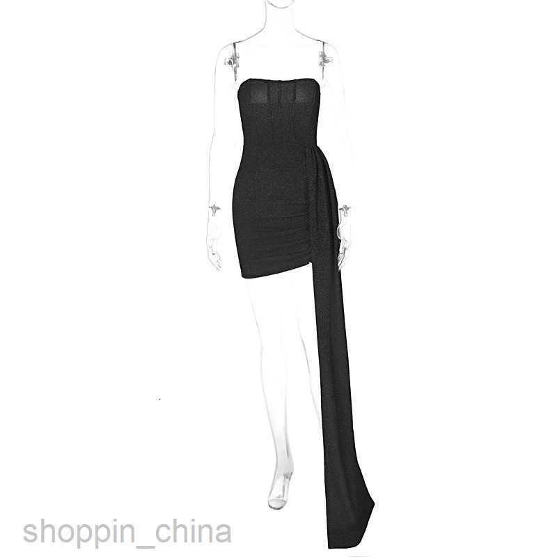 Basic Casual Women Dresses Feng Spring Women's New Combination Lace up Sexy Wrapped Chest Short Skirt Wrapped Hip Dress