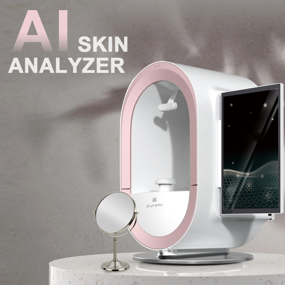 Physiognomy 3D Skin Testing Face Analysis Machine 4K 13.3 Inches Screen Scanning Wrinkle Acne Pigment Diagnosis WIFI/Bluetooth Device